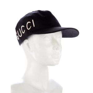 Men's black and white Gucci Baseball Cap